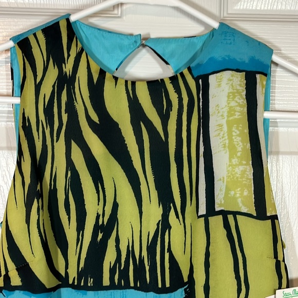 NWT Russell Kemp Petite New York Women’s 2P Sleeveless DRESS Keyhole Designer - Picture 7 of 15